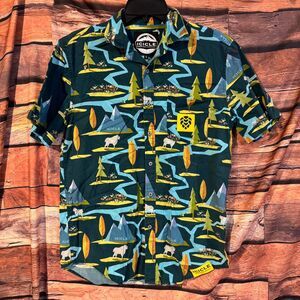 Icicle Brewing Company Men's Small Casual Button-Up Shirt Tencel Cotton